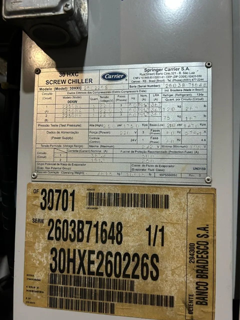Chiller de resfriamento Carrier - Foto 5