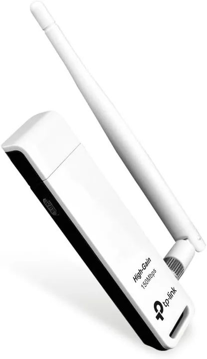 Adaptador USB Wireless TP-Link TL-WN722N (v2) 150Mbps, branco