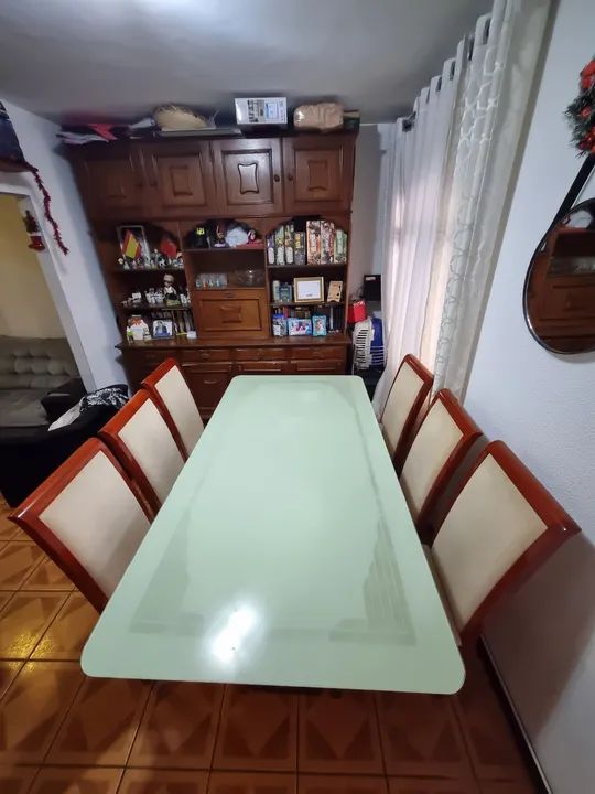 Mesa Tampo Vidro Móveis Campo Largo
