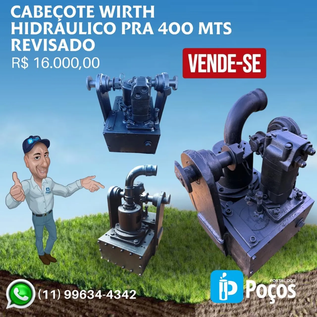 Cabeçote Wirth Hidráulico 400m Revisado