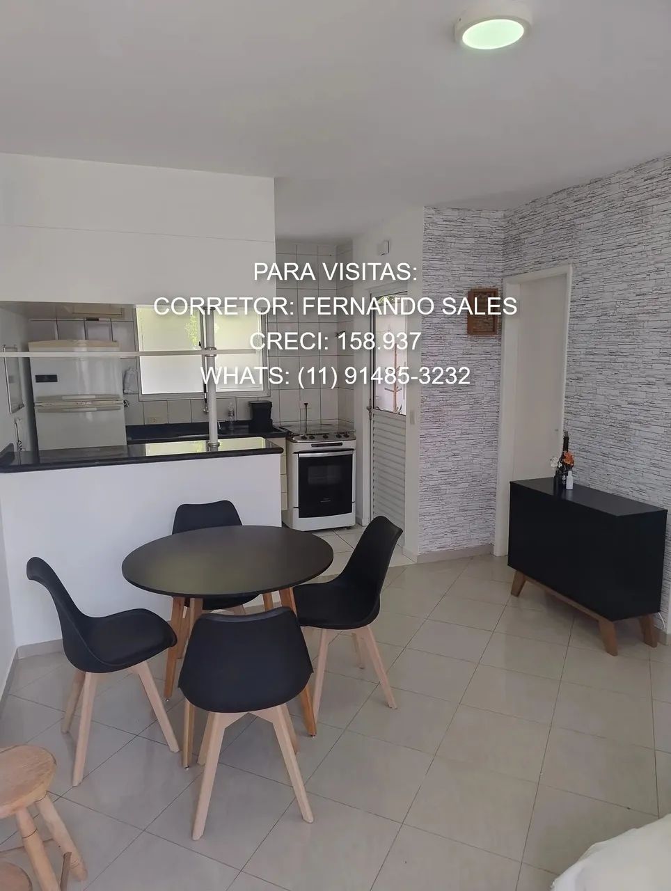 Casa sobrado totalmente mobiliada, com 2 quartos, 2 vagas, no Jardim Central - Cotia - SP - Foto 3