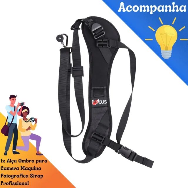 Alça de Ombro Lateral Para Câmera Canon, Nikon Fujifilm Sony Fuji Samsung Xiaomi go pro  - Foto 5
