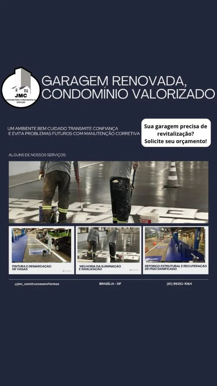Pintura em geral e demarcações 