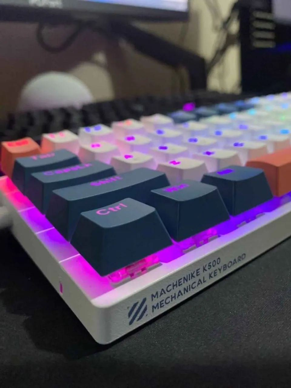 Teclado Machenike K500-B61 RGB Novo - Entrega gratis - Foto 3