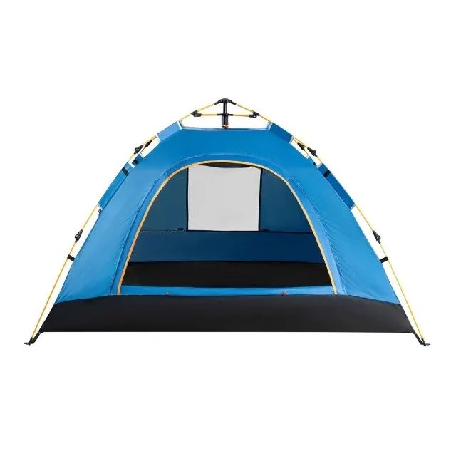 Barraca Camping 3 Pessoas A Prova D'agua Montagem Rápida Azul Leboss LB-HW002 - Foto 4