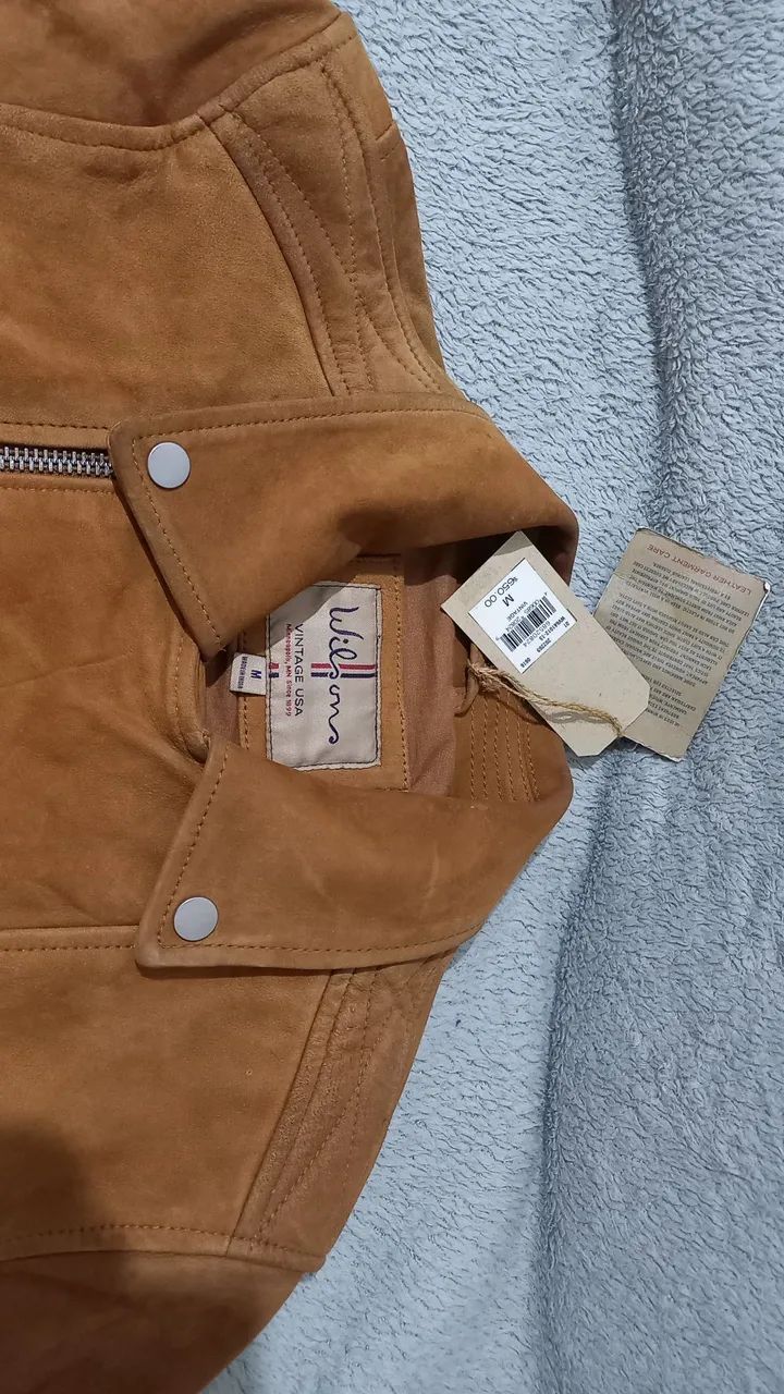 Jaqueta de Couro Wilsons Suede Riders - Foto 5