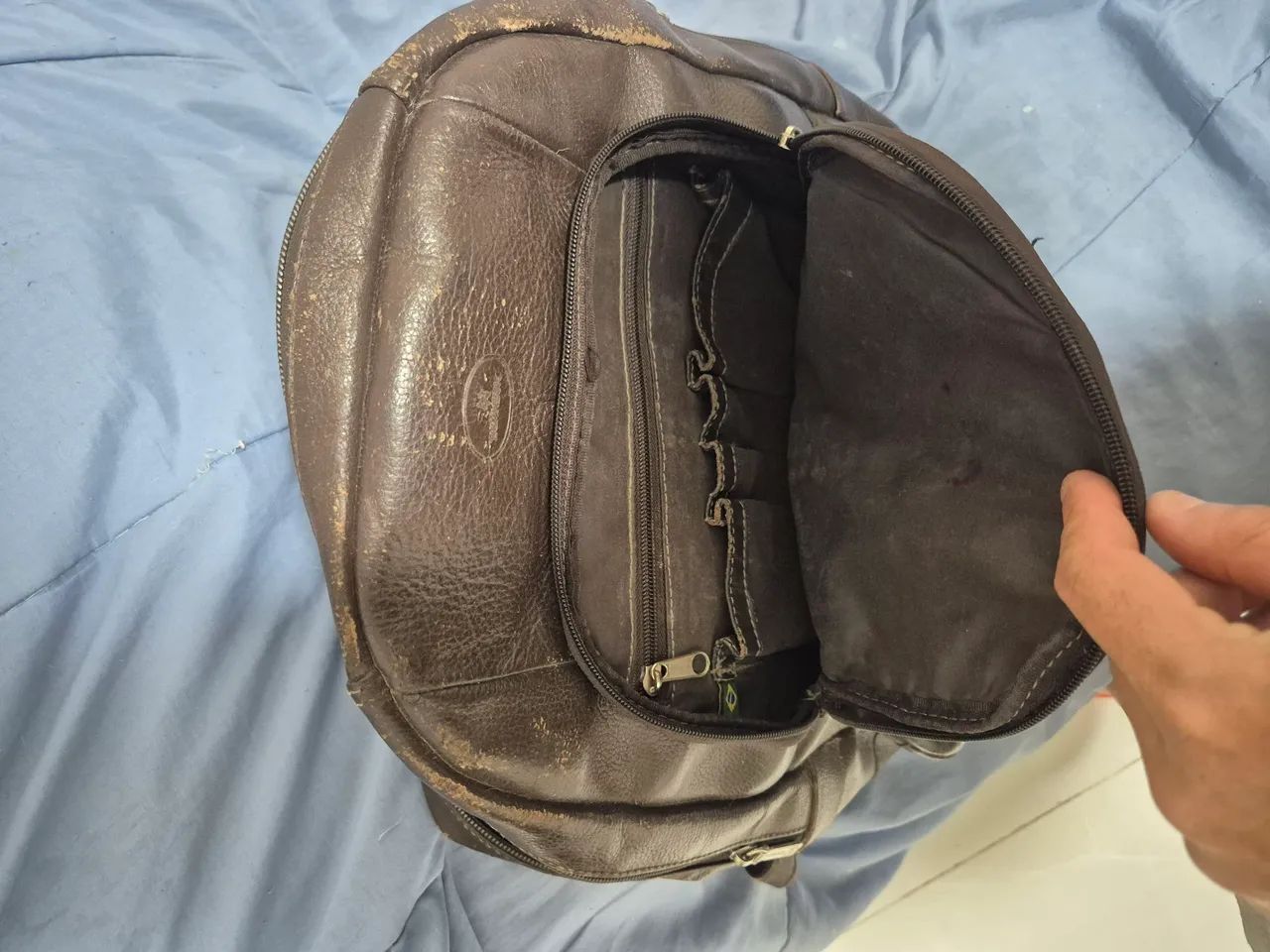 Mochila Em Couro Legítimo - Foto 3