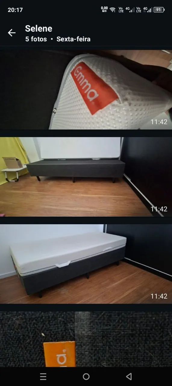 Cama de solteiro semi nova - Foto 5