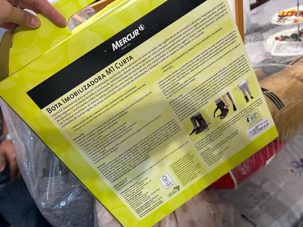 Bota imobilizadora M1 longa Mercur - Foto 3