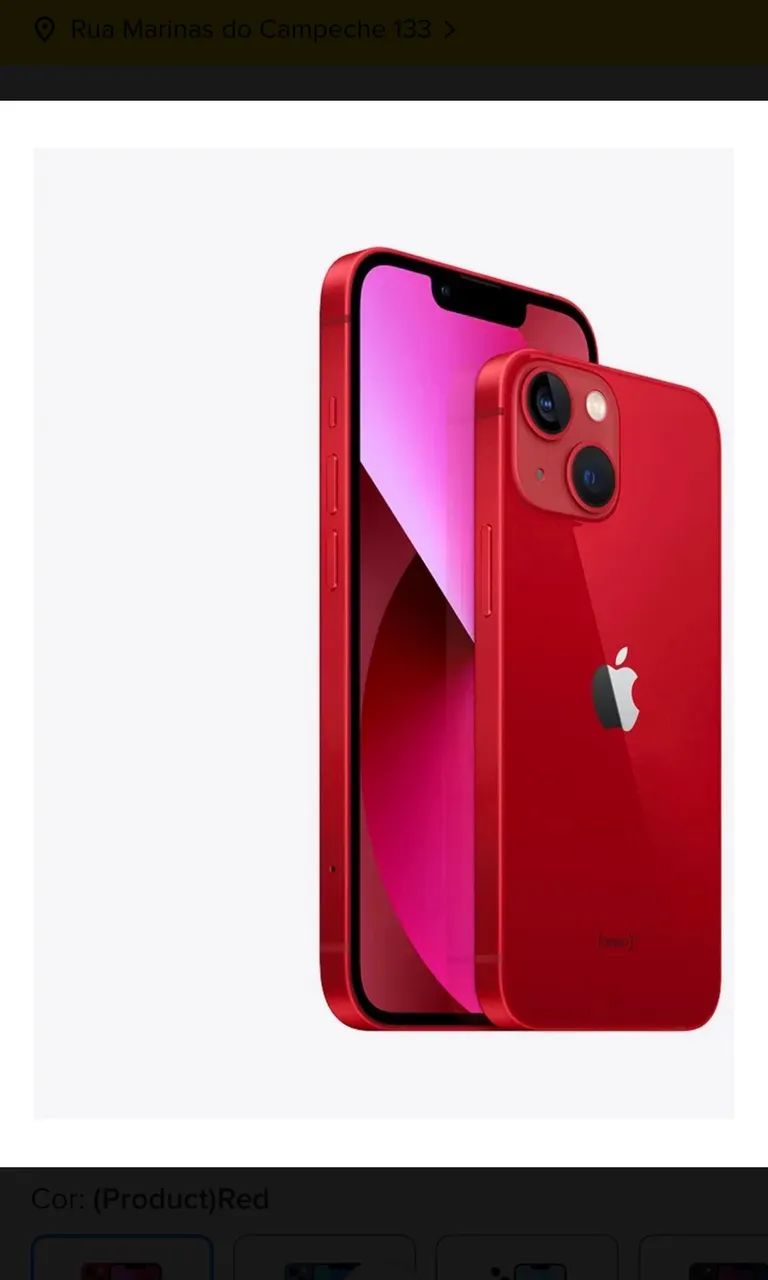iPhone 13 -256 GB (product)red - Celulares e Smartphones