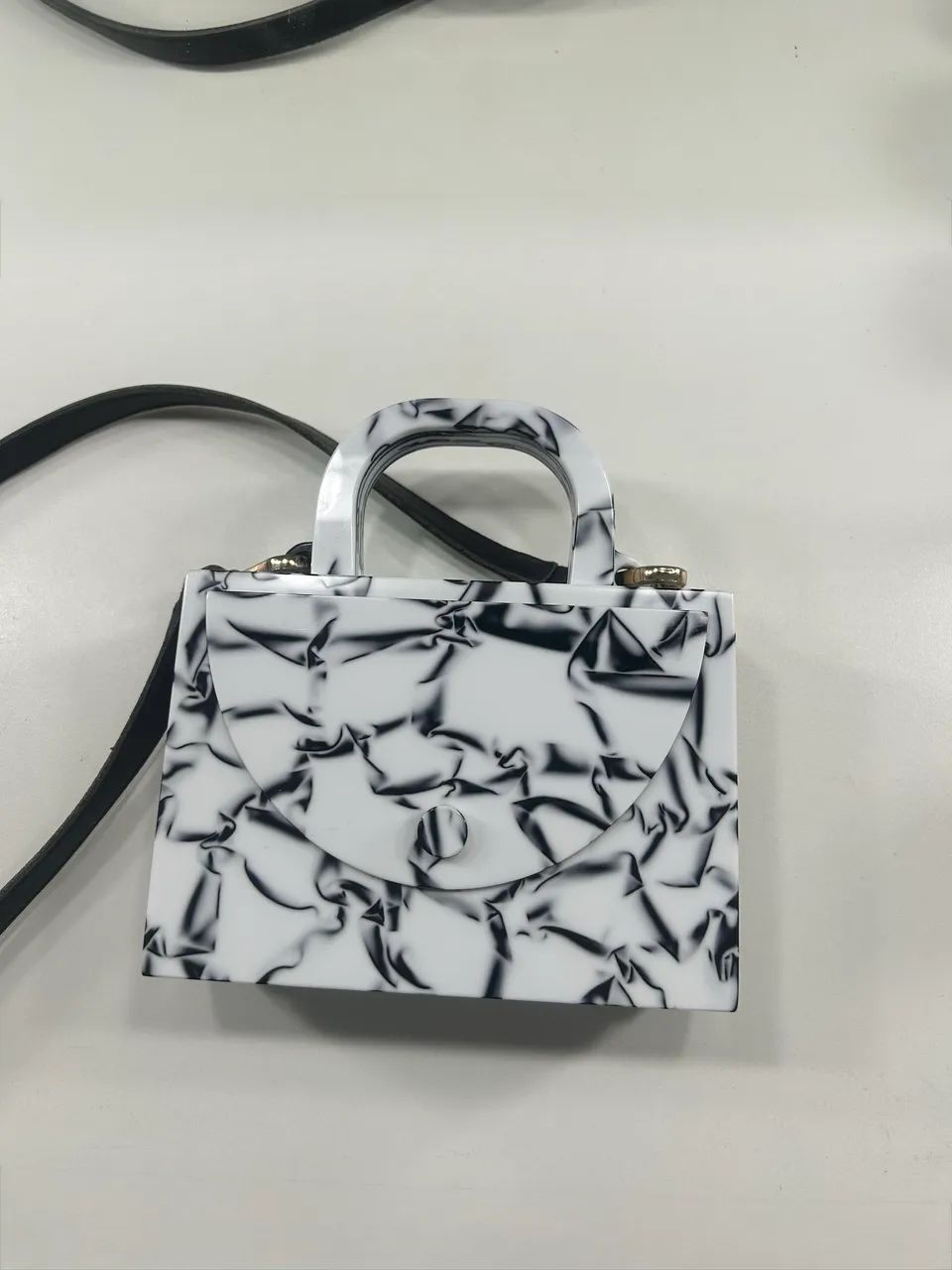 Bolsa Estilé preta e branca  - Foto 2