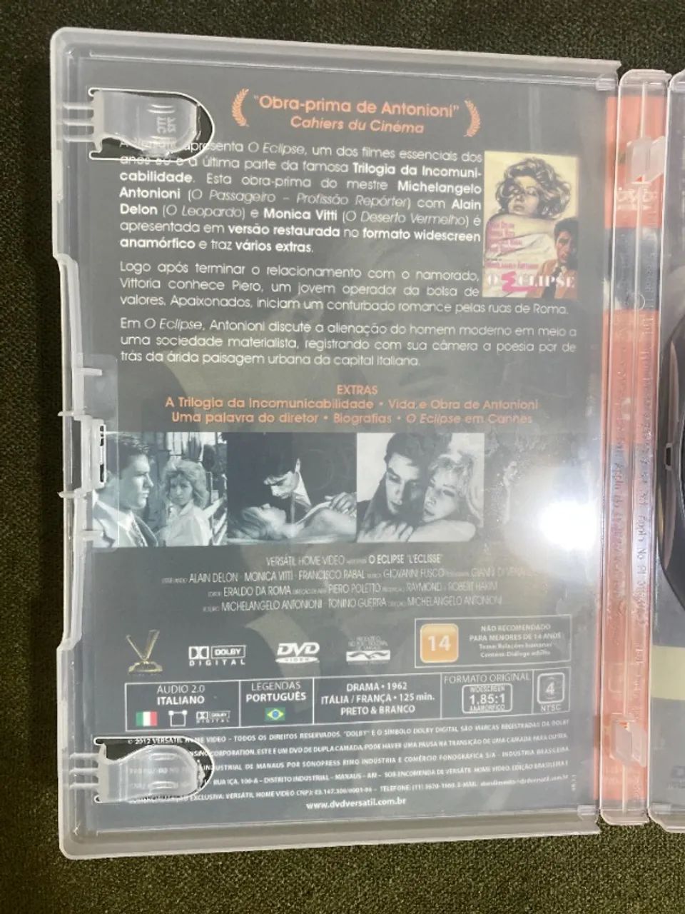 DVD Versátil: 'O Eclipse' de Michelangelo Antonioni (Com Alain Delon) Ed. de Colecionador - Foto 5