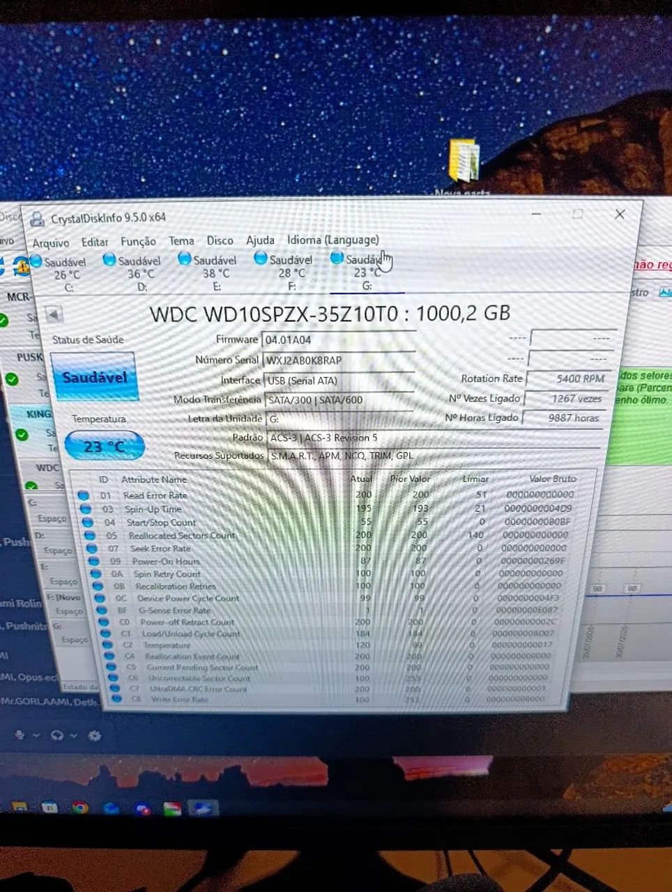 HD 1 tera de notebook 