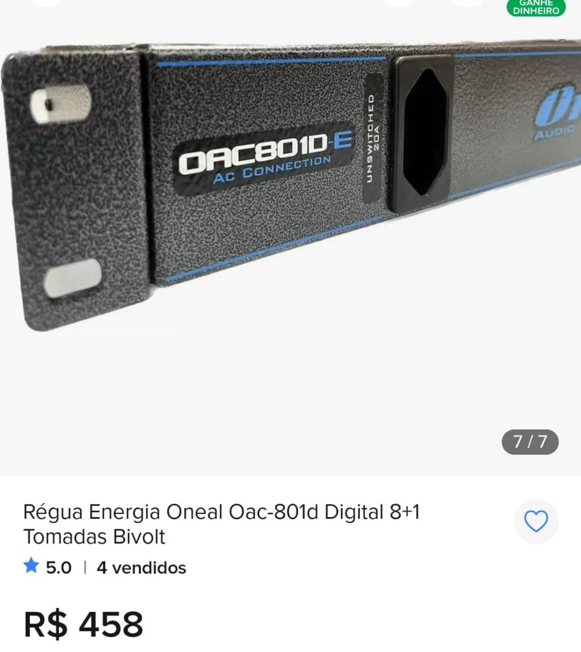REGUA ONEAL MODELO NOVO   OAC-801D.e  - Foto 3