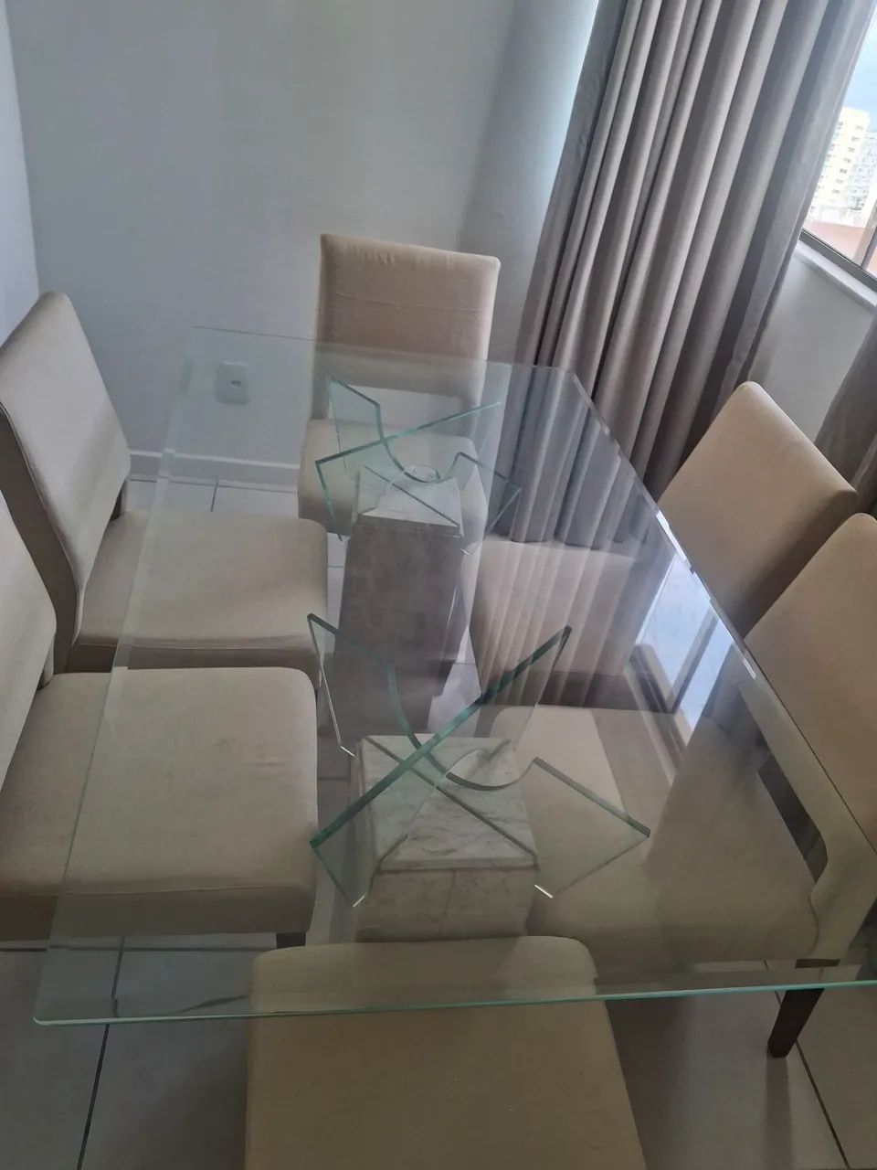Mesa Vidro e 6 Cadeiras - Foto 5