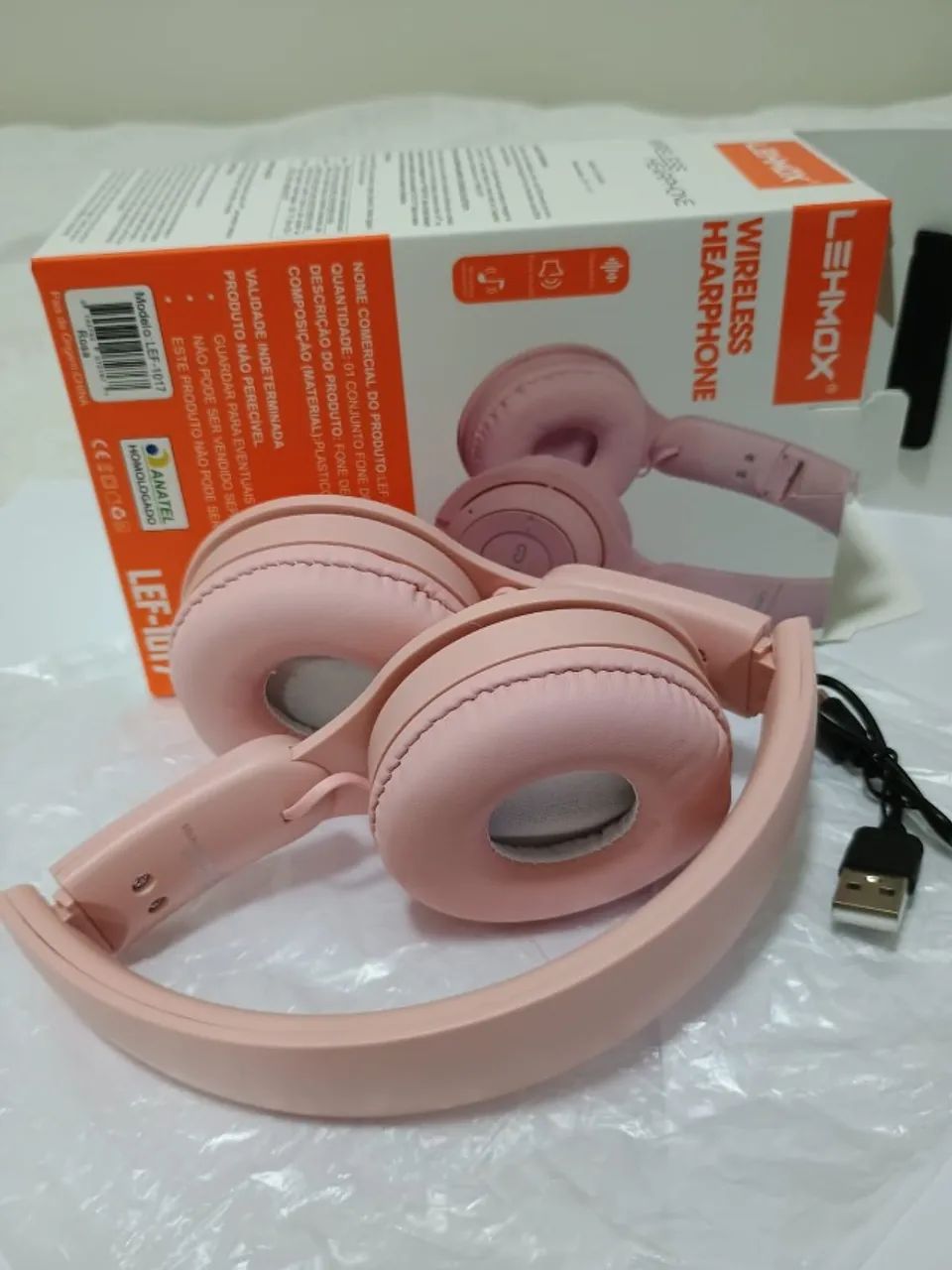 Fone De Ouvido Hearphone Bluetooth Wireless - Lehmox Rosa - Foto 3
