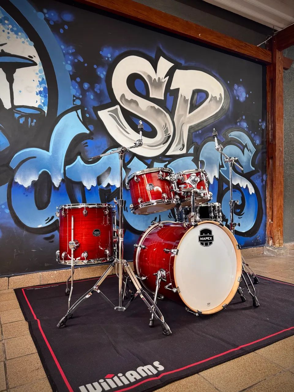 Bateria Mapex Armory Red Onyx Burst Shell Pack 