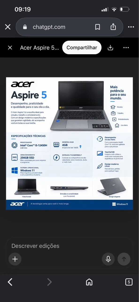 Notebook Acer Aspire 5 - Foto 2
