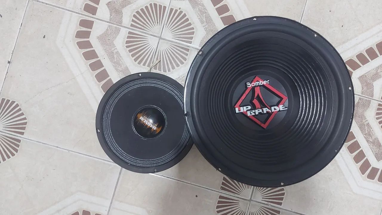 Subwoofer 12 e médio 8pol