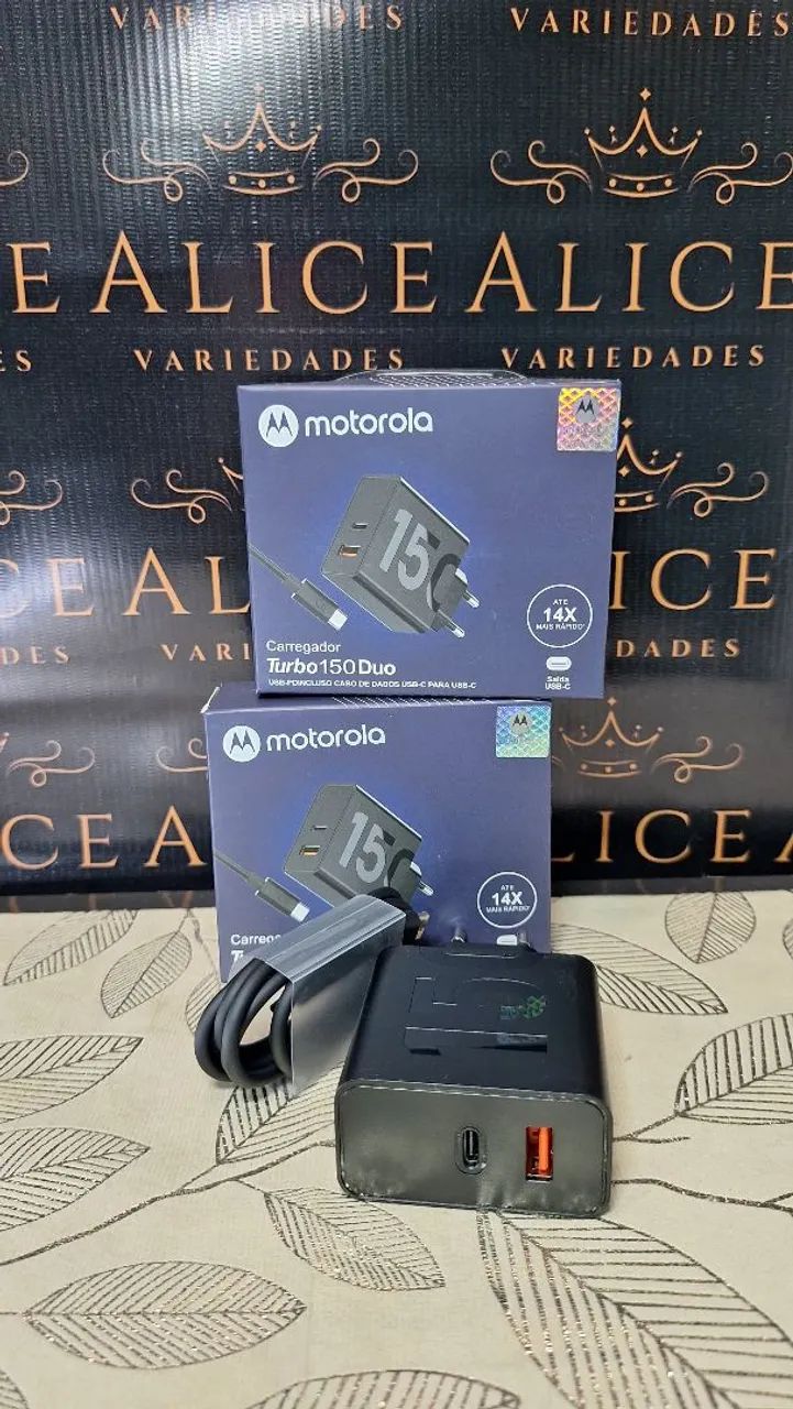 Carregador Motorola 150w tipo C 