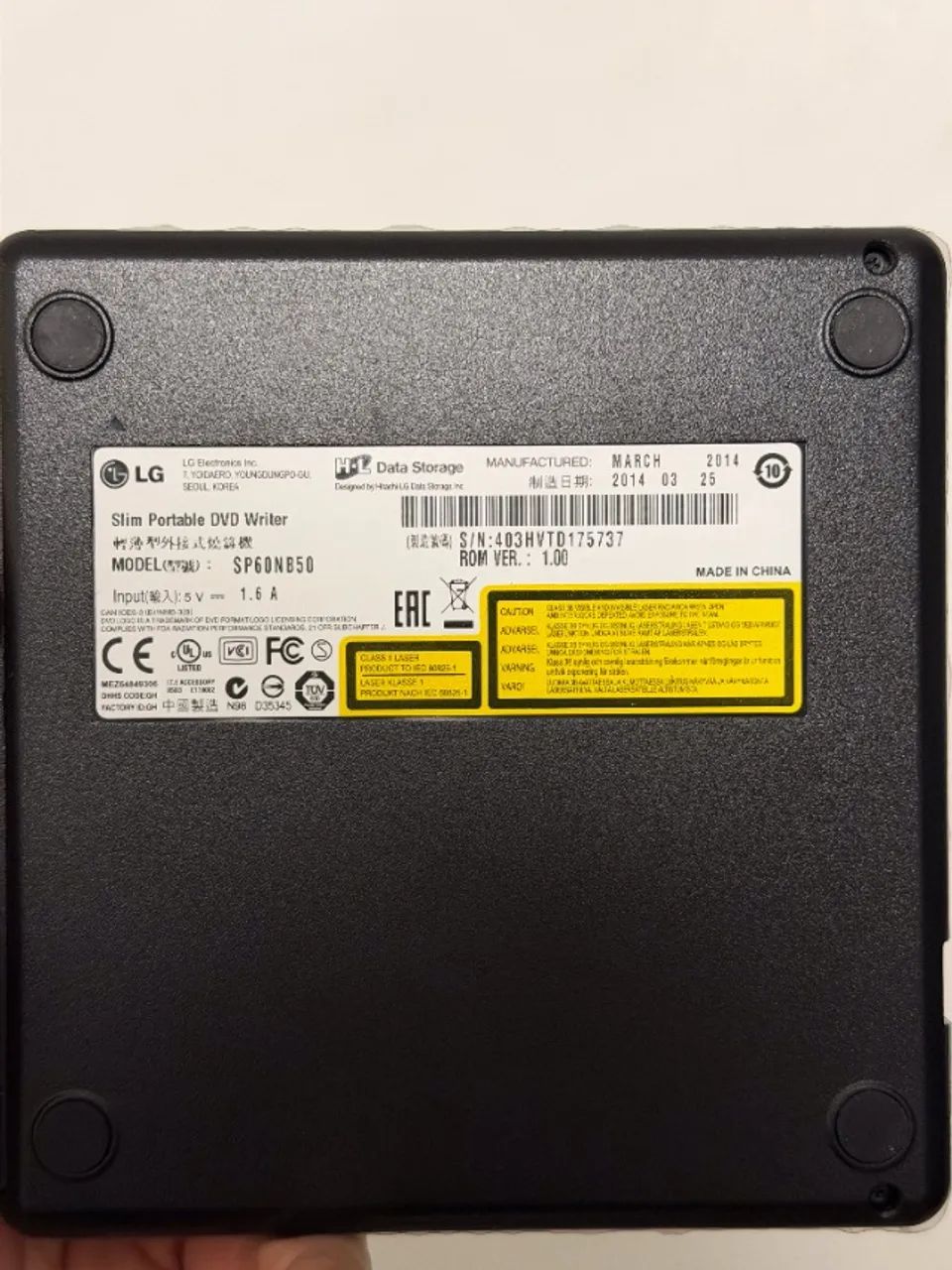 Gravador e Leitor de DVD/CD Externo LG SP60NB50 - Foto 3