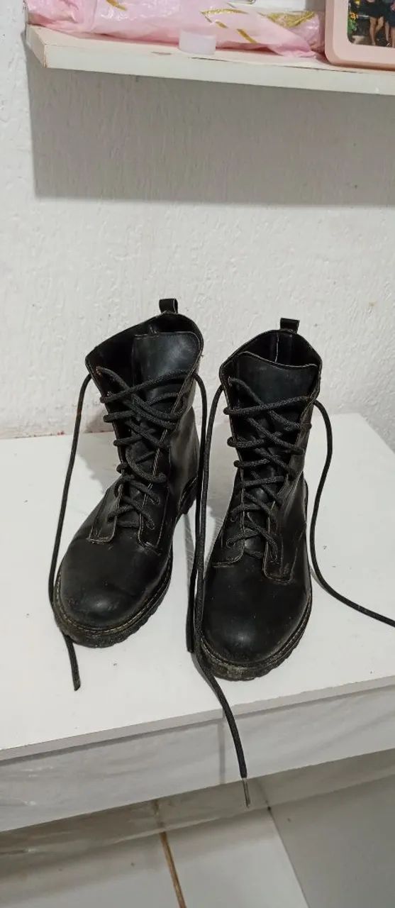 Bota coturno preta 37/38 - Foto 2