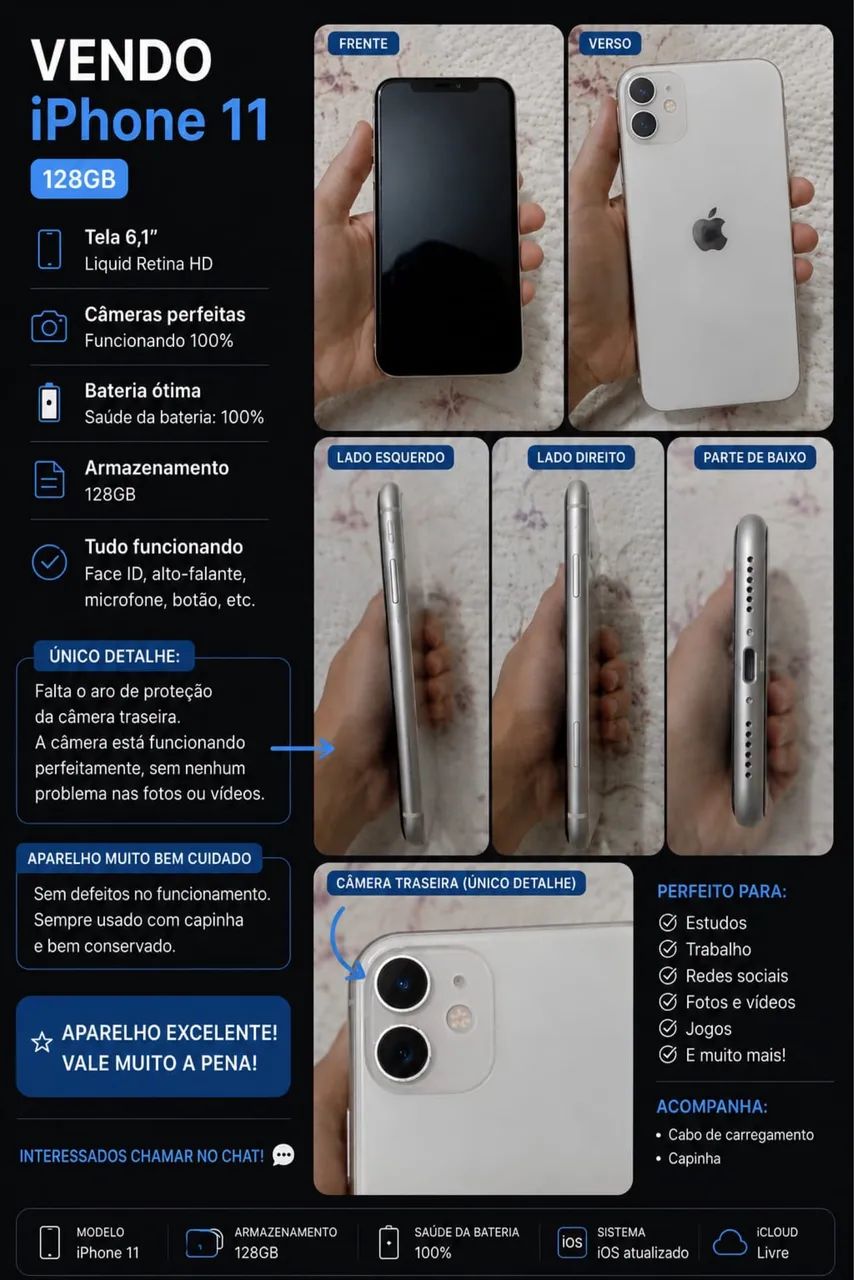 IPHONE 11 - Seminovo  - Foto 2