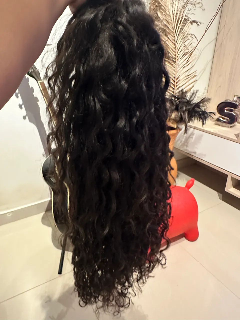 Front lace HD cacheada cabelo humano / Peruca Wig  - Foto 4