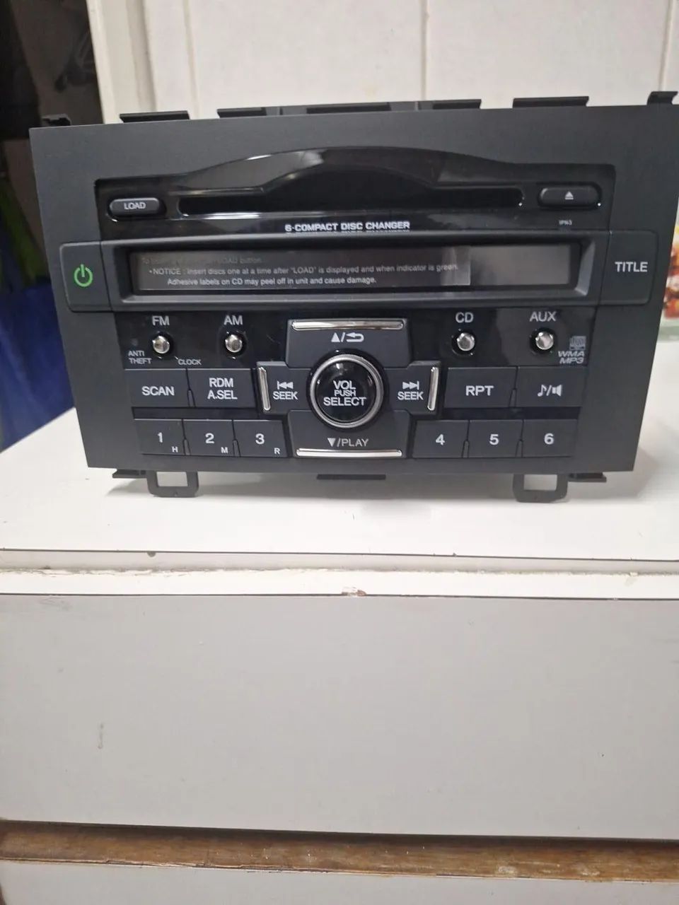 Rádio Cd Player 6 disc Honda CRV 2011 - Foto 2
