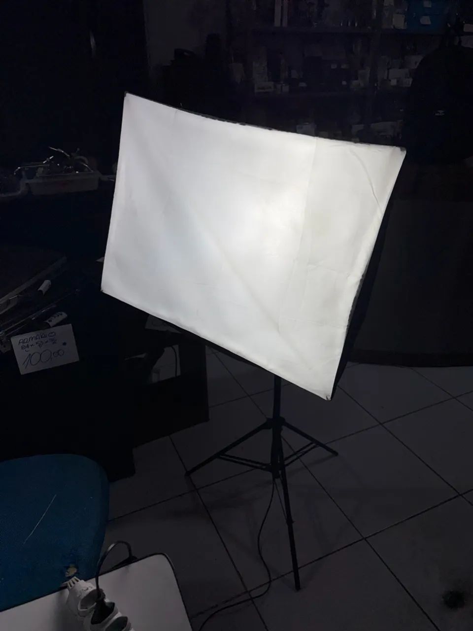Softbox de luz com tripé luminaria para gravacao - Foto 4