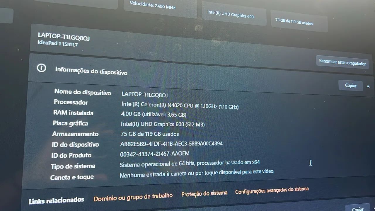 Notebook Lenovo  - Foto 2
