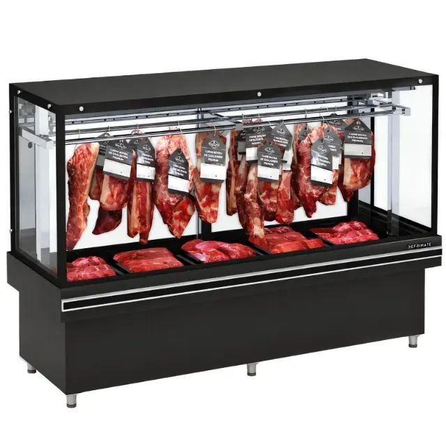 BLACÃO EXPOSITOR DE CARNE REFRIGERADO AÇOUGUE VANGUARD REFRIMATE 2M - Foto 3