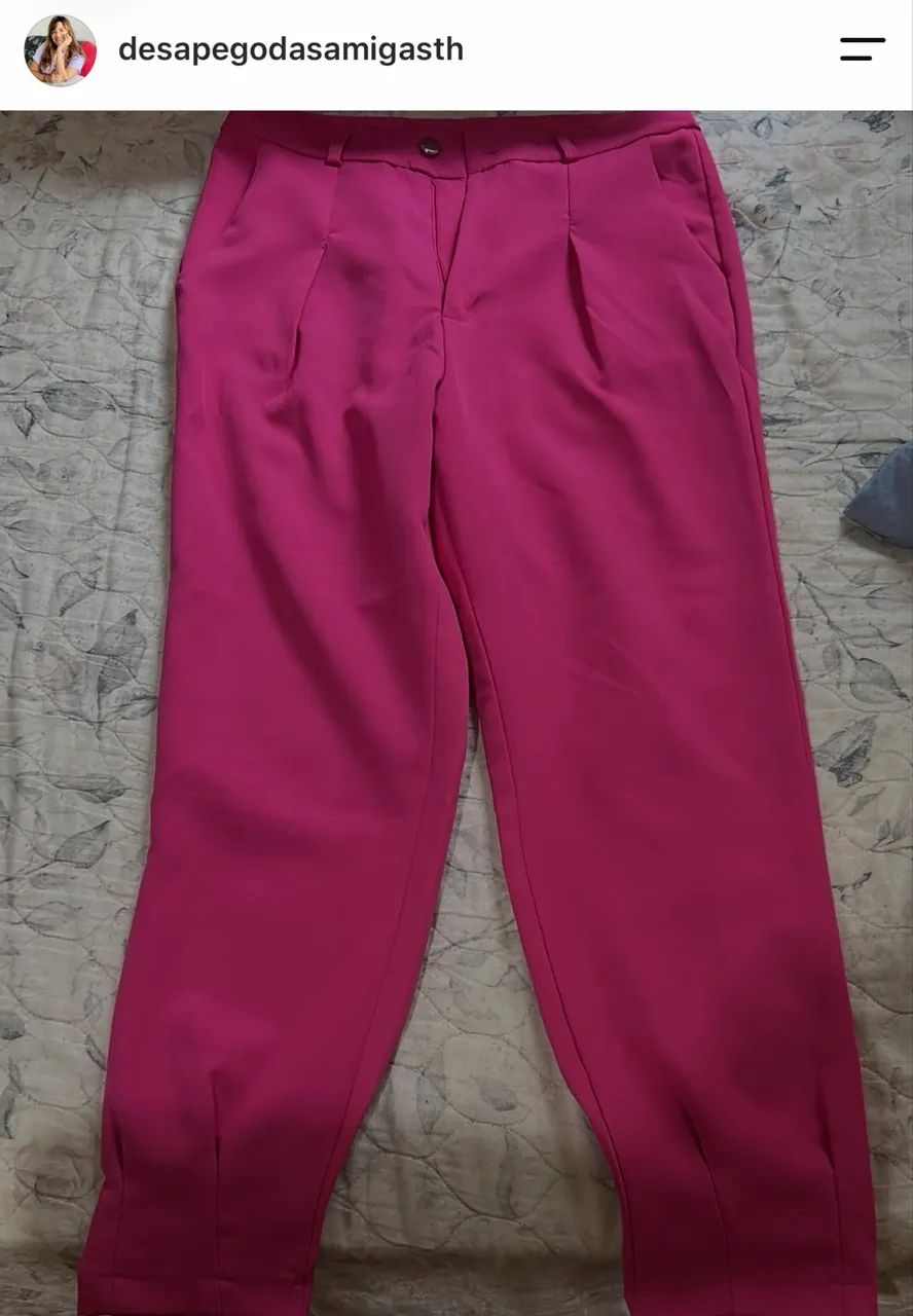 Calça rosa