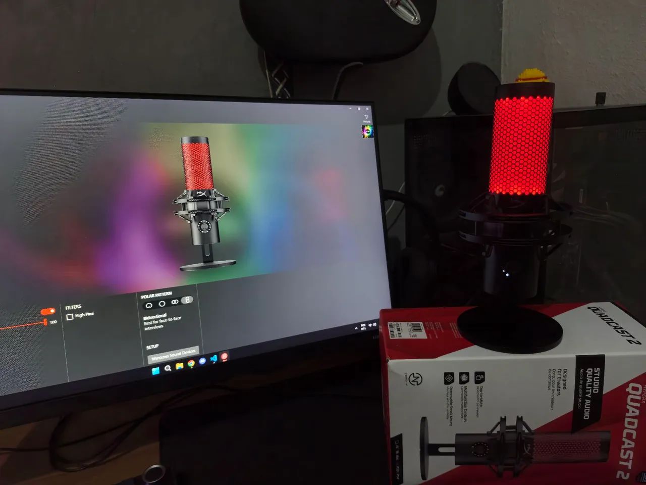 Microfone hyperx quadcast 2 - Foto 3