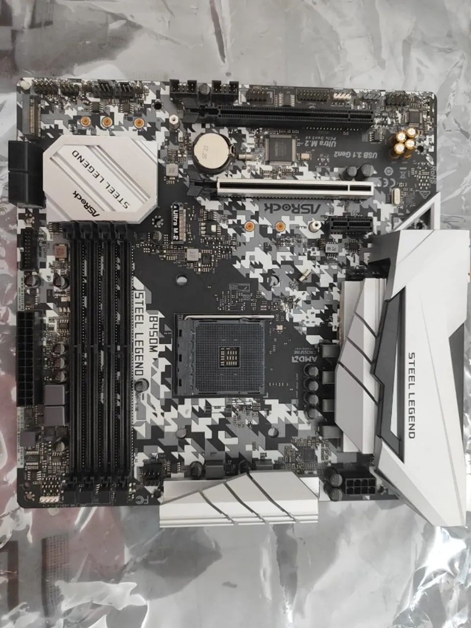 Placa Mãe AsRock B450M Steel Legend