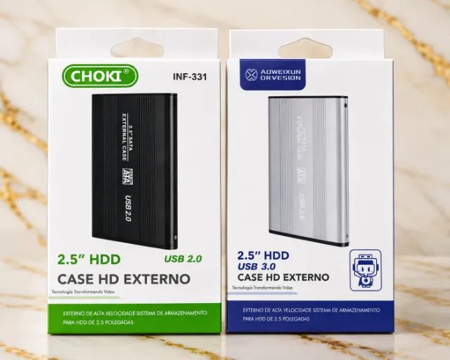 CASES PARA HD/SSD 2,5" - USB 2.0 E USB 3.0 | CHOKI