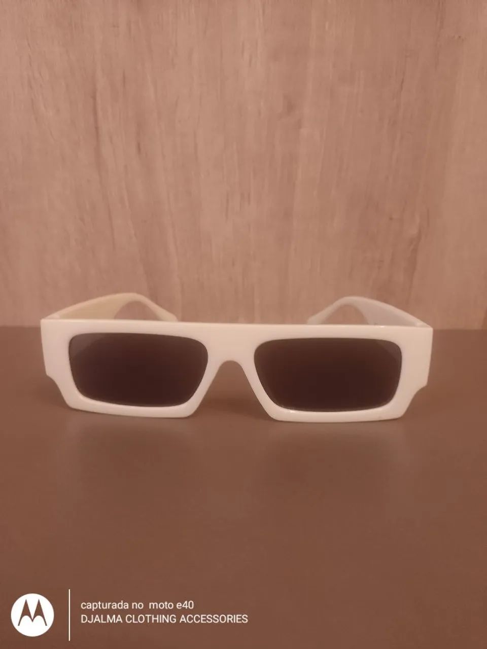 Óculos Off White bege  - Foto 2