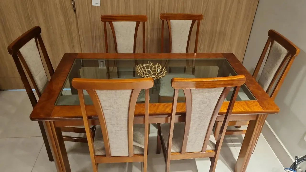 Mesa de jantar 6 cadeiras - Foto 3
