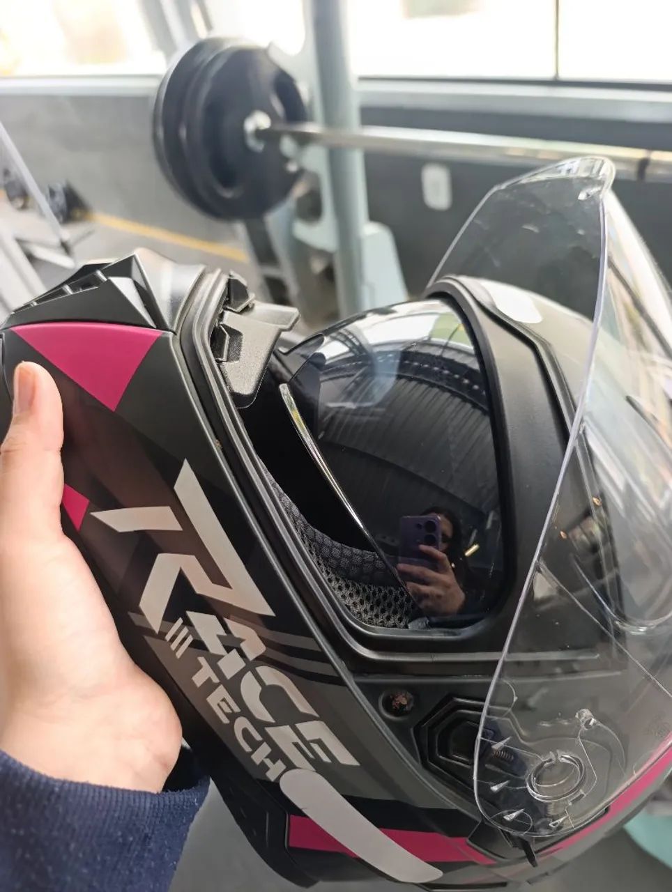 Capacete Race tech usado ? - Foto 3