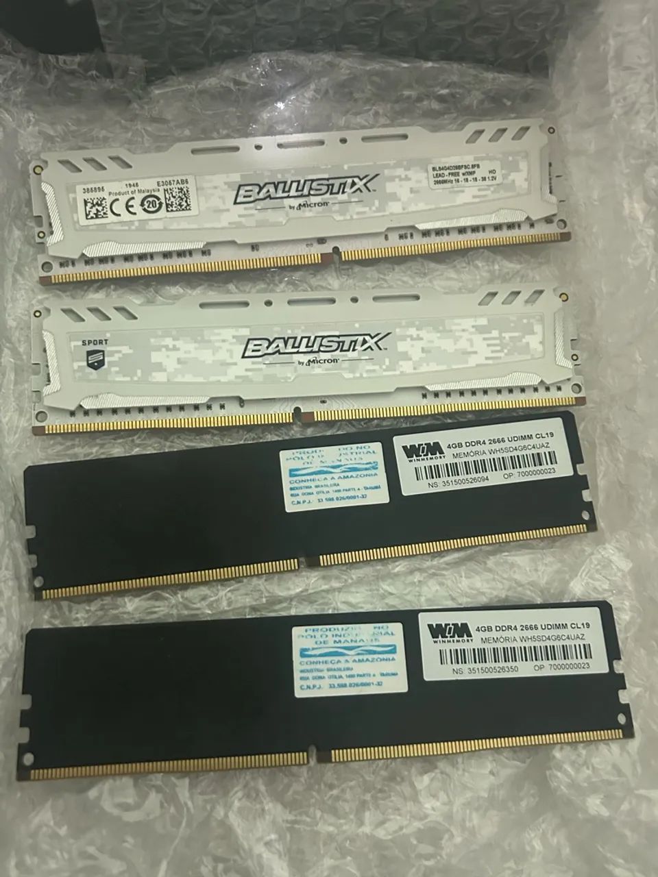 Memória ram ddr4