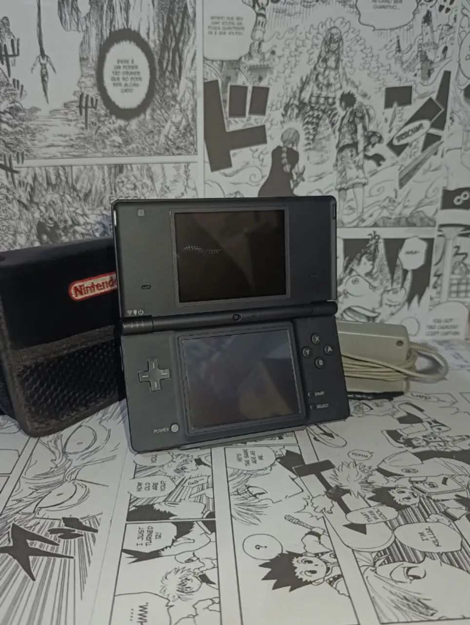 Console Nintendo DSi Preto Completo Telas Impecáveis - Peças e