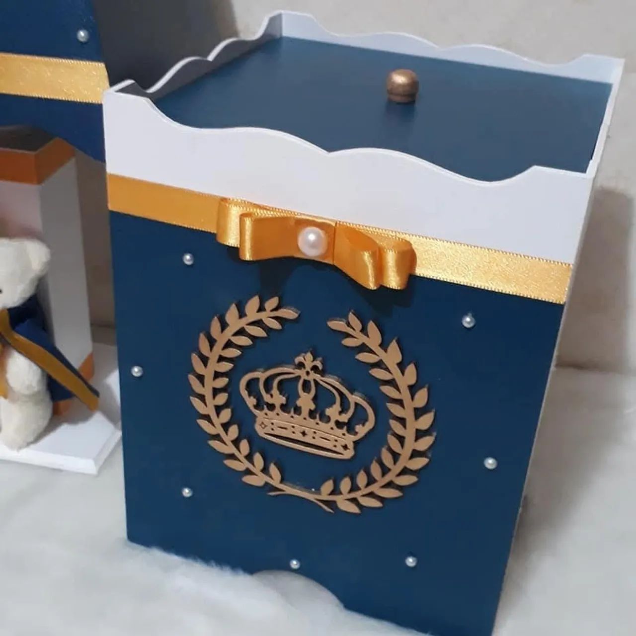 Kit Higiene Bebê Coleção "Ursinho Príncipe" 8 peças  - Foto 5
