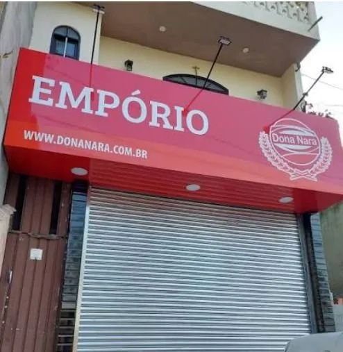 Fachada de loja em acm e lona - Foto 5