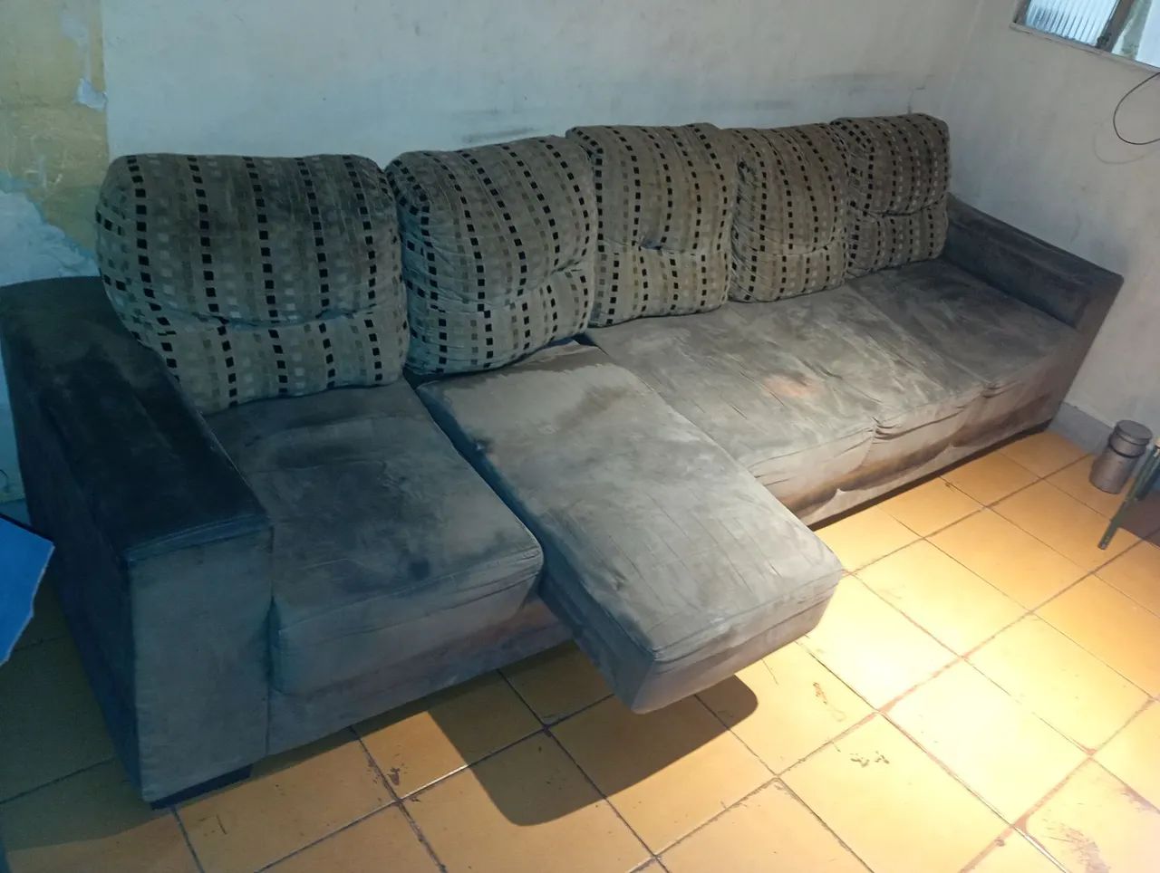 ? sofá 5 lugares usado retrátil zona norte *