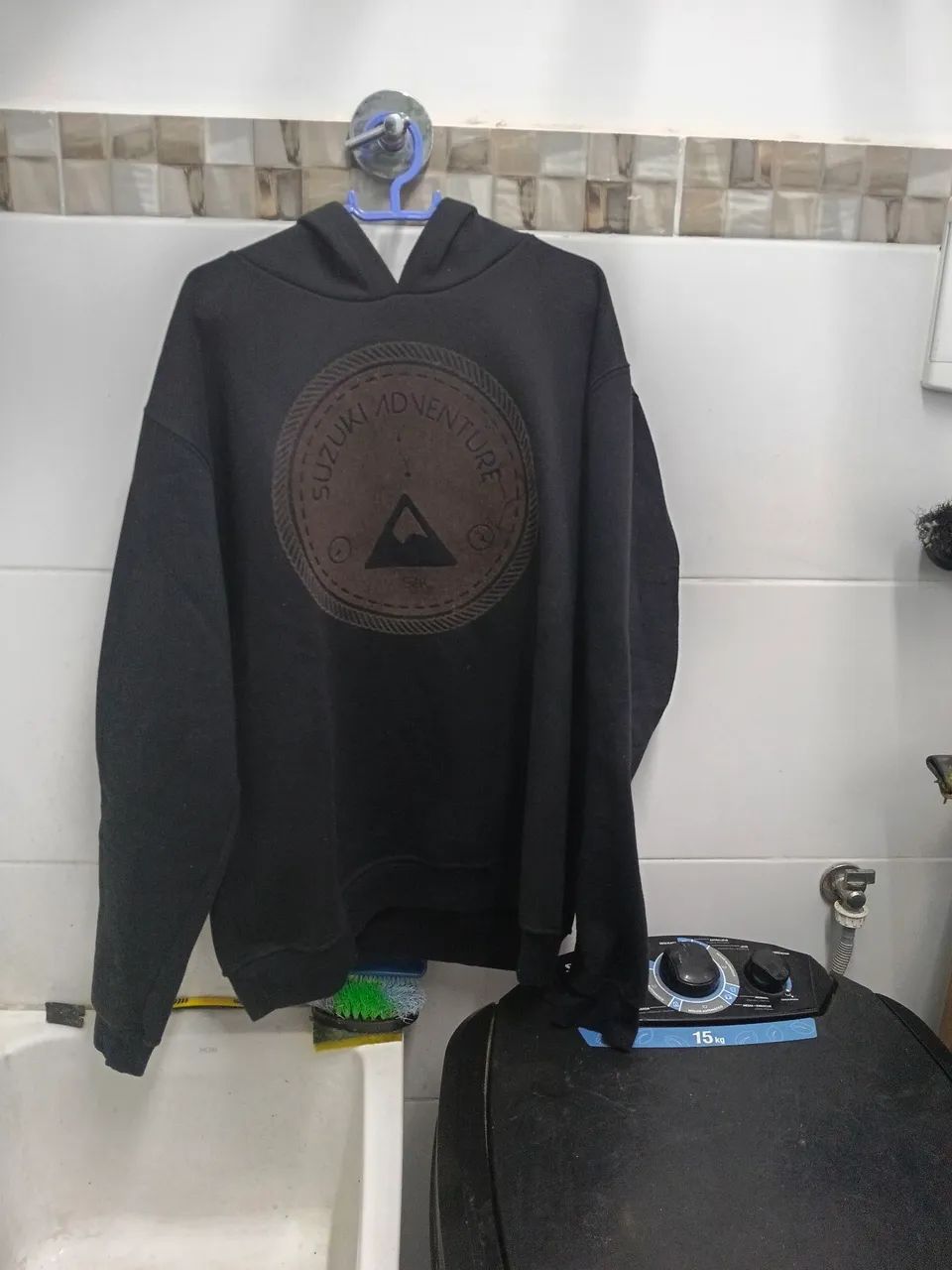 Agasalho moletom Suzuki preto RARO - Foto 4