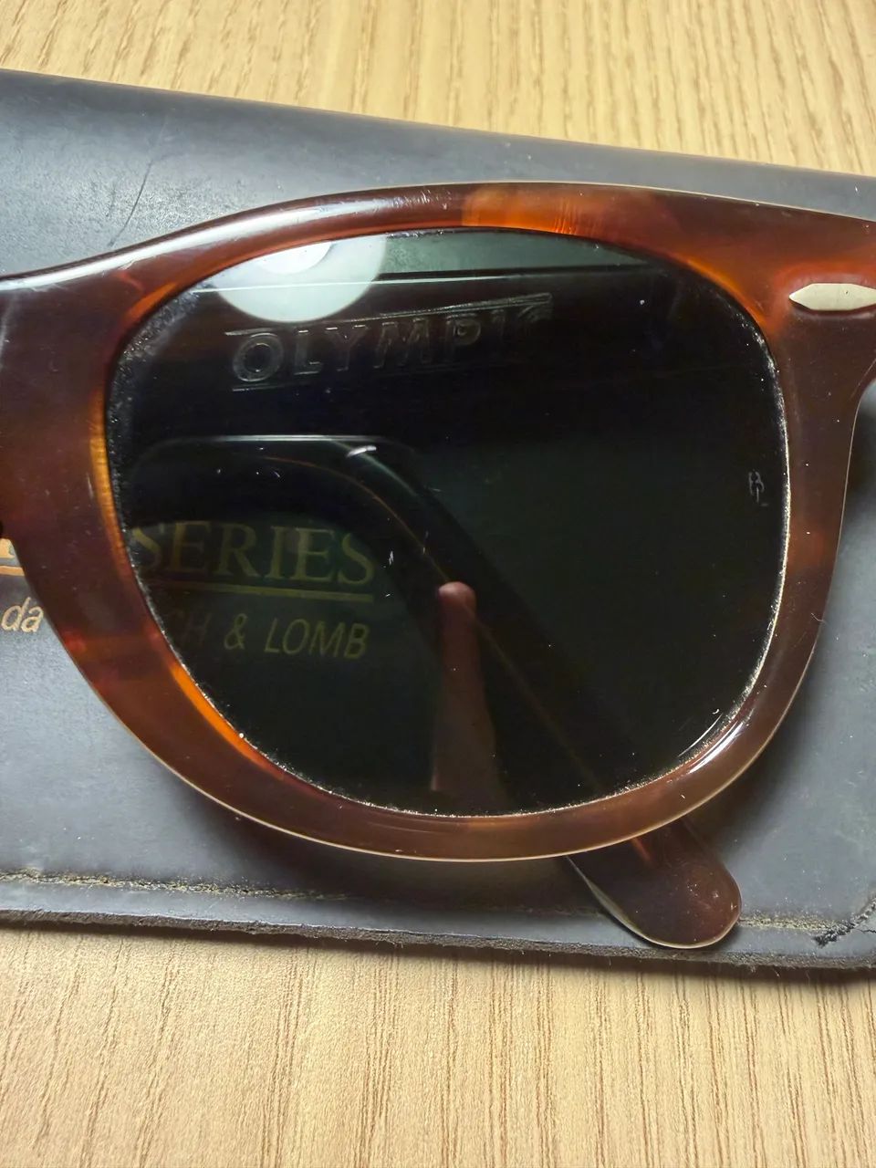 Rayban Wayfarer Vintage Olympic - Lente Bausch Lomb Verde