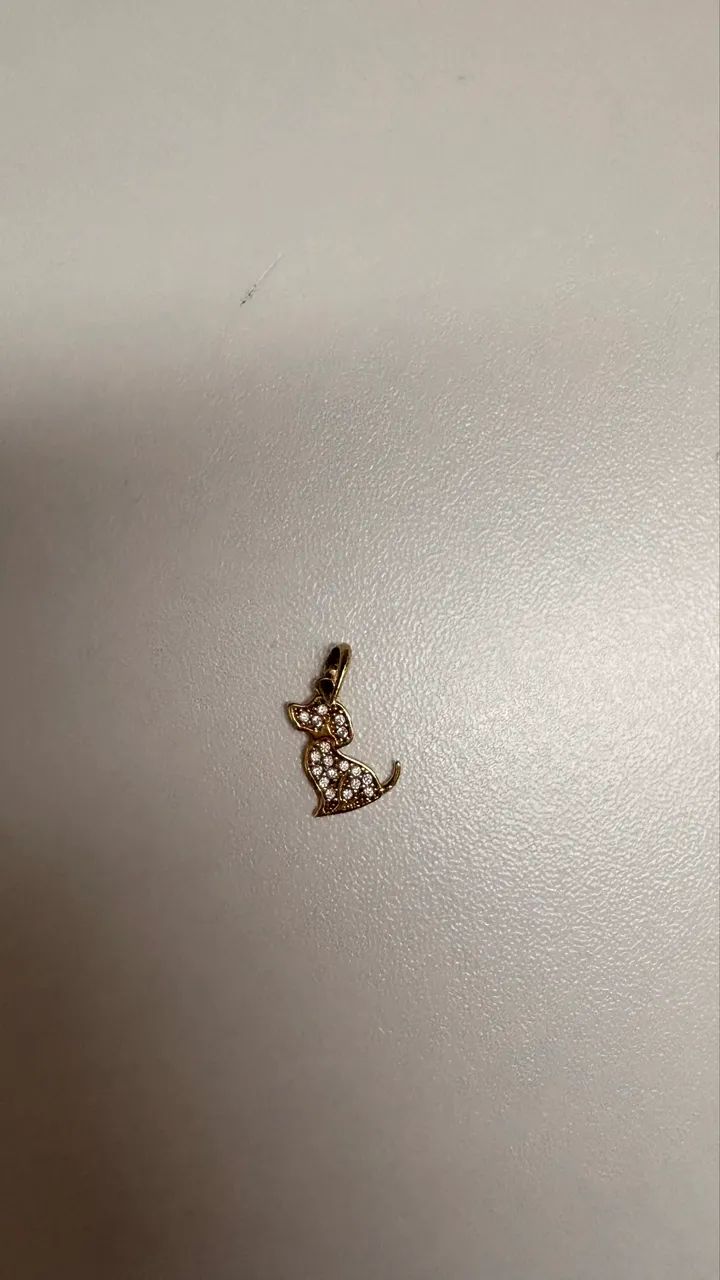 Pingente cachorro em ouro 18k