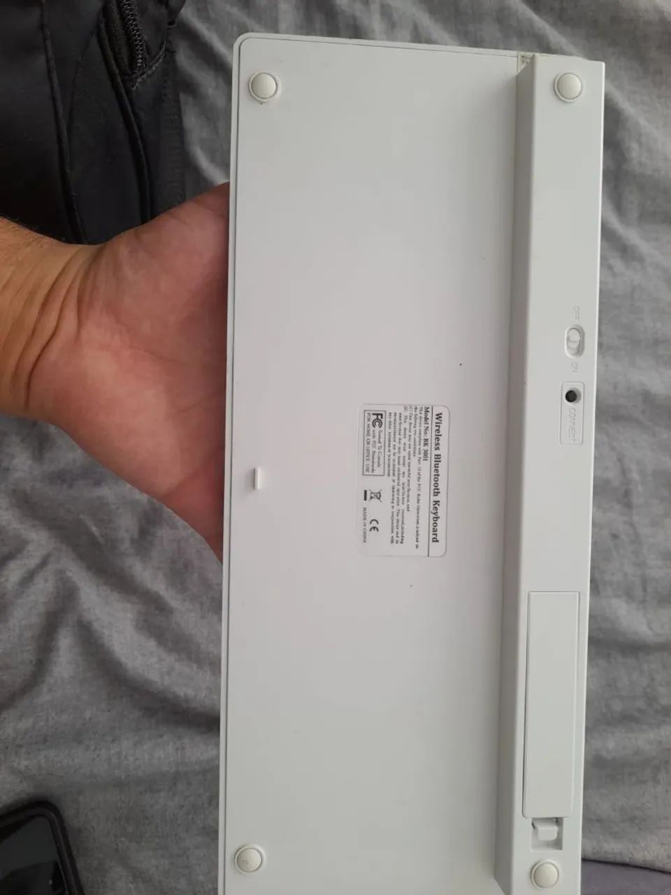 Teclado bluetooth branco  - Foto 2