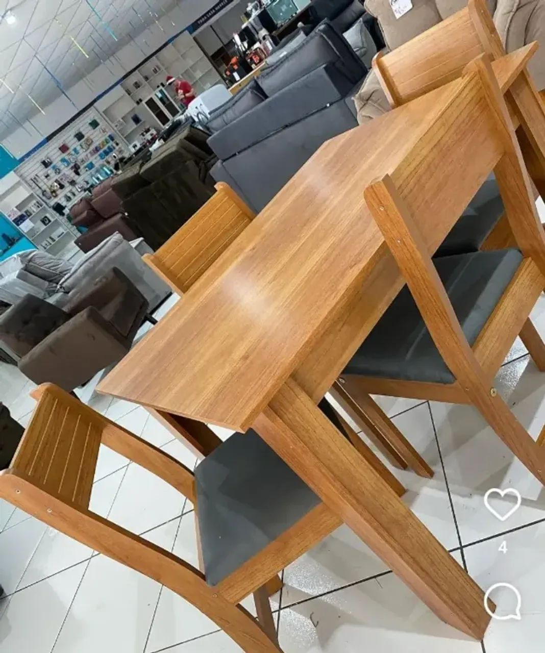 Oferta especial Mesa de jantar com 4 lugares  - Foto 2