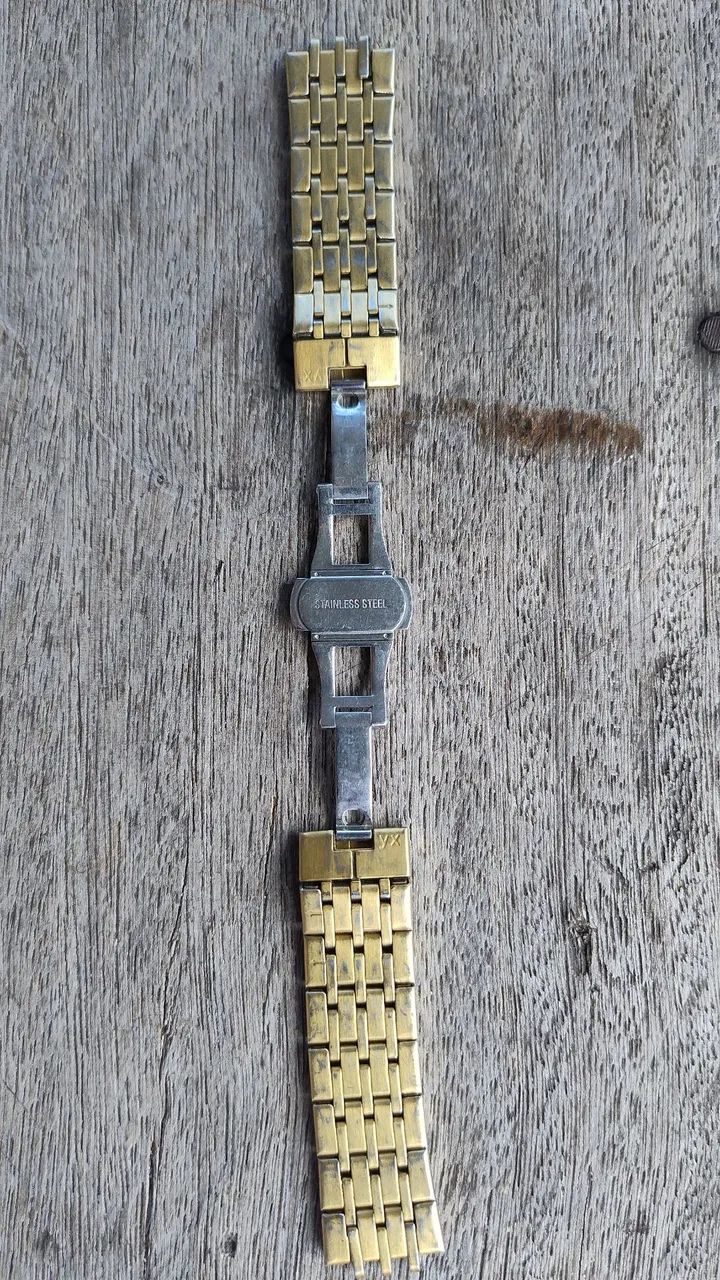 Pulseira de Relógio banhada a ouro - Foto 4